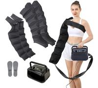 Air Compression Leg Massager Machine, 6-Cavity Waist Arm Leg Wraps Foot Lymphatic Drainage Massager, Pressotherapy Compression Boots, Circulation Improve Pain Relax