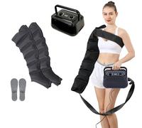 Air Compression Leg Massager Machine, 6-Cavity Waist Arm Leg Wraps Foot Lymphatic Drainage Massager, Pressotherapy Compression Boots, Circulation Improve Pain Relax