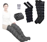 Air Compression Leg Massager, Pressotherapy Boots for Waist Leg Lymphedema Circulation Swelling Relax Pain Relief, Chronic Venous Disorders, Neuralgia, Numbness; Fatigue Relief