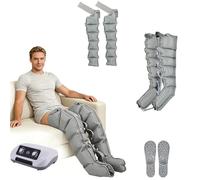 Air Compression Massager for Full Body, 6 Chamber Lymph Drainage Leg Massager, Full Body Lymphatic Drainage Massager for Lymphedema Relief