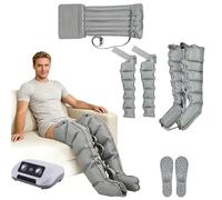 Air Compression Massager for Full Body, 6 Chamber Lymph Drainage Leg Massager, Full Body Lymphatic Drainage Massager for Lymphedema Relief
