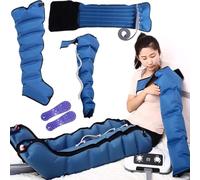 Air Compression Massager for Full Body, Electric Lymphatic Drainage Device, with Timed Adjustable Pressure, Promote blood circulation, Machine Pain Relax, Timing Function,001,1Legs+1Arms+1Waist