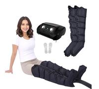 Air Compression Massager for Legs, Arms, Waist - Circulation and Relaxation, Lymphatic Drainage Massager for Home and Office Use, Timing Function, 6 Cavity Pressotherapy