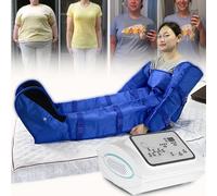 Air Compression Massager Full Body, Lymphatic Drainage Leg Massager, Electric Leg Air Compression Massager for Circulation Arm Leg Waist Wraps Foot Ankles Calf Massage Machine Pain Relax