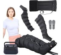 Air Compression Massager, Full Body Lymphatic Drainage Massager, 6 Chamber Lymph Drainage Leg Massager for Improved Blood Circulation & Swelling