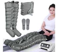 Air Compression Massager Machine - Lymphatic Drainage with 8 Cavity Compression Boots - Timed Adjustable Pressure for Full Body Massage and Pressotherapy