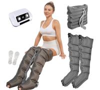 Air Compression Recovery Boots - 6-Chamber Leg Massager for Muscle Pain Relief, Enhanced Circulation, and Lymphedema Treatment