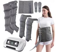Air Compression Recovery Boots | Electric Leg Massager, 4 6 Cavity Lymphatic Drainage Waist Relax Arm and Foot Massager, Promote Blood Circulation & Muscle Relief Fast Recovery (4 Chambers 2 Legs