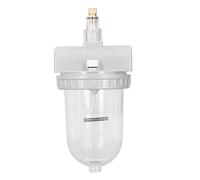 Air Compressor Atomized Lubricator, Pneumatic Lubricator for Power Tools, Aluminum Alloy Body with Transparent Oil Cup, High Pressure Resistant Lubrication System for 0.1-0.8MPa (QIU-20)