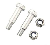 Air Compressor Caster Wheel Screw Nut Kit for 12mm Inner Hole - Metal Replacement Parts Compatible with Air Compressor Casters, 46x12mm/48x12mm (Se(B)