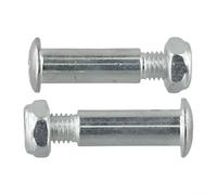 Air Compressor Caster Wheel Screw Nut Kit for 12mm Inner Hole - Metal Replacement Parts Compatible with Air Compressor Casters, 46x12(A)