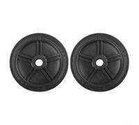 Air Compressor Caster Wheels, 2-Pack Plastic Replacement Foot Rollers for Small Pump Mobility, Smooth Rolling Casters with Screws for Garage Workshop(7inch)