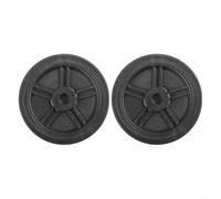 Air Compressor Caster Wheels, 2-Pack Plastic Replacement Foot Rollers for Small Pump Mobility, Smooth Rolling Casters with Screws for Garage Workshop(6inch)