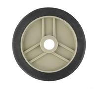 Air Compressor Caster Wheels 4-8 Inch Shock Absorption Silent Replacement Wheels for Belt Type Compressors with Screws Black Grey(5Inch)