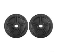 Air Compressor Caster Wheels Replacement Kit, 2pcs Small for Foot Rollers for Enhanced Mobility, for Plastic Casters with Screws for Workshop Garage Construction Use(8inch)