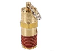 Air Compressor Check Valve 1/4 Inch NPT Male Thread Solid Copper Construction Rated for 140 PSI Pressure Relief in Industrial Settings (1PCS)