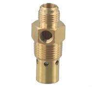 Air Compressor Check Valve 19x1.5mm 3/4-16 Anti-Backflow(B) | 14x1.5mm male thread, brass construction, 8 BAR auto release, prevents reverse flow, single unit