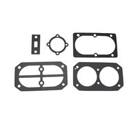 Air Compressor Cylinder Head Gasket Set 5PCS Black