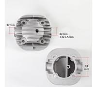 Air Compressor Cylinder Head in Cast Aluminum Replacement Parts for Silent Models, 13 Variations (13)