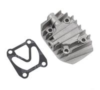 Air Compressor Cylinder Head Replacement Part | Cast Aluminum Oil-Free Air Pump Component for Silent Compressors | High Heat Dissipation | 13 Sizes Available | Grey(3)