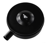 Air Compressor Filter Muffler 32mm Threaded Metal Shell 150mm for Pneumatic Tools, Black, Pack