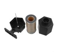 Air Compressor Filter with Noise Reduction Muffler for 2090 Hexagonal | Twin-Cylinder for piston Compressors, Plastic and Metal Intake Silencer for Industrial Workshop Tools