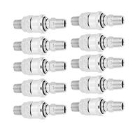 Air Compressor Fittings, Air Hose Quick Connect Air Compressor Connector Barb Self-Locking C-Type Male Female Quick Release 10Pcs Air Hose Coupler for PU Hose