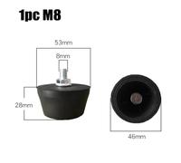 Air Compressor Foot Pad Replacement - Rubber Vibration Isolator with M6 Thread, 45×20 mm Shockproof Mounting Pad for Air Pumps and Oil-Free Compressors (M8)