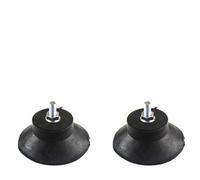 Air Compressor Foot Pad Set - 2-Pack Rubber Vibration Isolator Pads, 45×20 mm with M6 Thread, Shockproof & Non-Slip for Air Pumps and Oil-Free Compressors