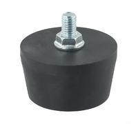 Air Compressor Foot Pad Shockproof Vibration Isolator with M6/M8 Thread Options for Air Pumps and Oil- Machines, Made of Solid Rubber Material with(M8)