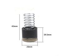 Air Compressor Foot Protector Rubber Seal Pad Set with Metal Spring for for Compressor Type 65/90/95/105, 15mm 23mm 25mm 27mm Sizes, Long lasting Replacement for(25mm)