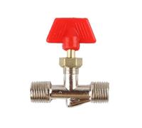 Air Compressor Gas Control Valve Male Thread Pneumatic Joint Pipe Needle Connector for Compressed Air Parts and Air Tool Accessories in Workshop Equipment(F)