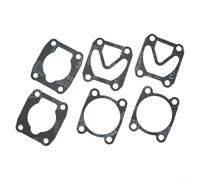 Air Compressor Gaskets, 2 Sets 6pcs Cylinder Head Base Valve Plate Washers, 3-in-1 Paper Sealing Kit for Pneumatic Tools