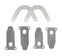 Air Compressor Head Valve Plates Set, 6-Piece Metal Replacement Kit with U-Shaped and Tongue-Shaped Plates for Silent Oil- Models