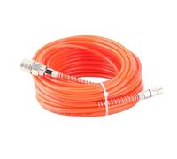 Air Compressor High Pressure Hose, 1/4in NPT PU Pneumatic Tubing, 5mm Inner 8mm Outer Diameter, 20m Length Flexible Oil Proof Air Tube for Auto Repair and Construction (Red)