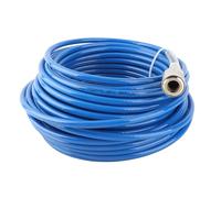 Air Compressor High Pressure Hose, 1/4in NPT PU Pneumatic Tubing, 5mm Inner 8mm Outer Diameter, 20m Length Flexible Oil Proof Air Tube for Auto Repair and Construction (Blue)