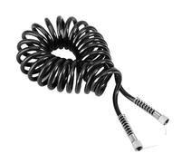 Air Compressor Hose - Airbrush Compressor Hoses, Polyurethane Recoil 1/8 Inch | Repair System for High Pressure Pipe Stops, Industrial Pneumatic Airs Pipe Kit for 9.8 Foot Hoses A