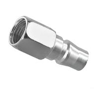 Air Compressor Hose Connector SH20 Silver Metal(PF20) | Galvanized iron build, rust resistant, SP20 model, quick connect, silver finish