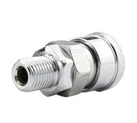 Air Compressor Hose Fittings, Industrial Type C Air Hose Adapter, Quick Release Pneumatic Connector, Male and Female Plug, Auto Shop Compressor Adapter