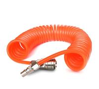 Air Compressor Hose, Heavy Duty Polyurethane Recoil Air Hose, 3/6/9m Flexible Coiled Air Hoses Pneumatic Tools