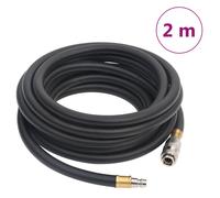 Air Hose Black 2m Rubber/PVC 9.5mm ID 15mm OD 20bar Compressor Hose Durable55bar
