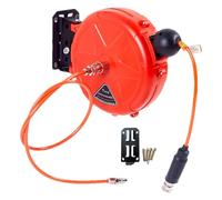 Air Compressor Hose Reel - Retractable Compressor Hose Storage, Self-Locking Industrial Hose Reel | Compressed Air Hose Reel Tool with Rewind