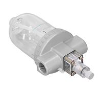 Air Compressor Lubricator, Aluminum Alloy Oil Separator with Transparent PC Cup, Compressed Air Lubricator for Pneumatic Systems (QIU-15)