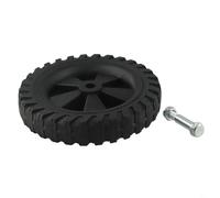 Air Compressor Mobility Upgrade Kit 7 inch Rubber Caster Wheels with Shock Absorption and Non-Slip Traction for Workshop Use