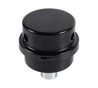 Air Compressor Muffler 1/2" Thread Black Metal Intake Filter Silencer for Air Compressor Inlet