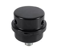 Air Compressor Muffler Silencer 3/8" 16mm Thread Black Metal Intake Filter for Quiet Operation and High Efficiency