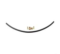 Air Compressor Nylon Hose, 11.8 Inch Oil-Free High Pressure Tube with Copper Fittings for Air Pump Pressure Switch and Check Valve Connection