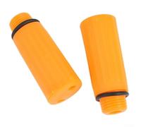 Air Compressor Oil Breathing Rod Vent Cap 15.5mm Male Thread, 8mm Inner Hole, Yellow Plastic Accessories (5 Pack)