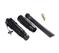 Air Compressor-Powered Needle Scaler for Rust, Paint & Weld Slag Removal - 12 Hardened Steel Needles, 4000 RPM, 1/4" Inlet, 90 PSI, Compatible with Air Tools, Black