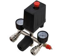 Air Compressor Pressure Control Switch with Valve Gauges Regulator,2 Pressure gauges Pressure Gauge for 230V Compressor, Compressed air Compressor, Automatic Shutdown